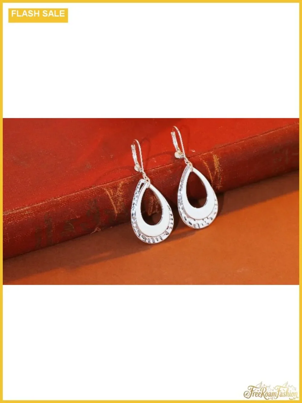 Hammered Teardrop Leverback Dangle Earrings Hypoallergenic Boho Drop Jewelry